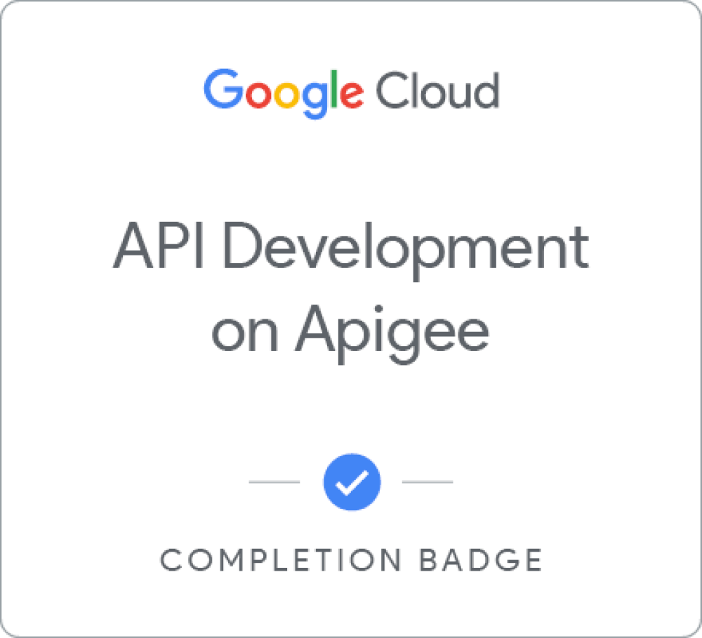 Badge für API Development on Google Cloud's Apigee API Platform