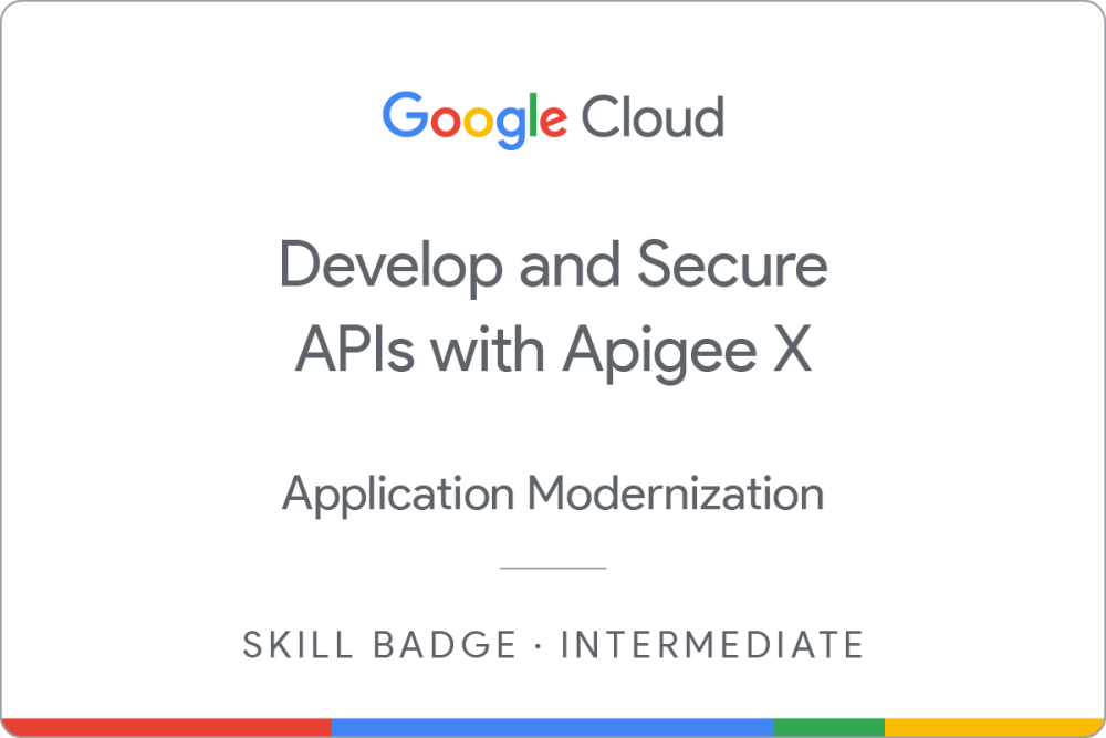 Значок за Develop and Secure APIs with Apigee X