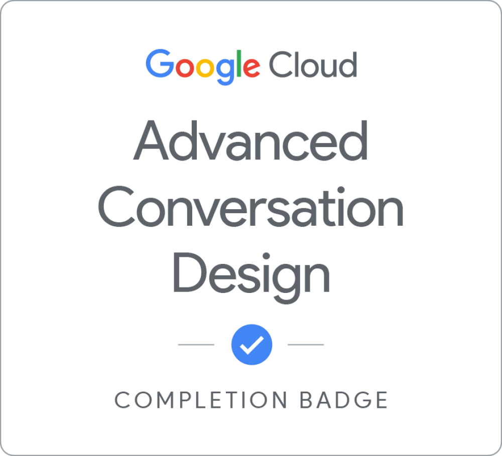 Badge for Advanced Conversation Design