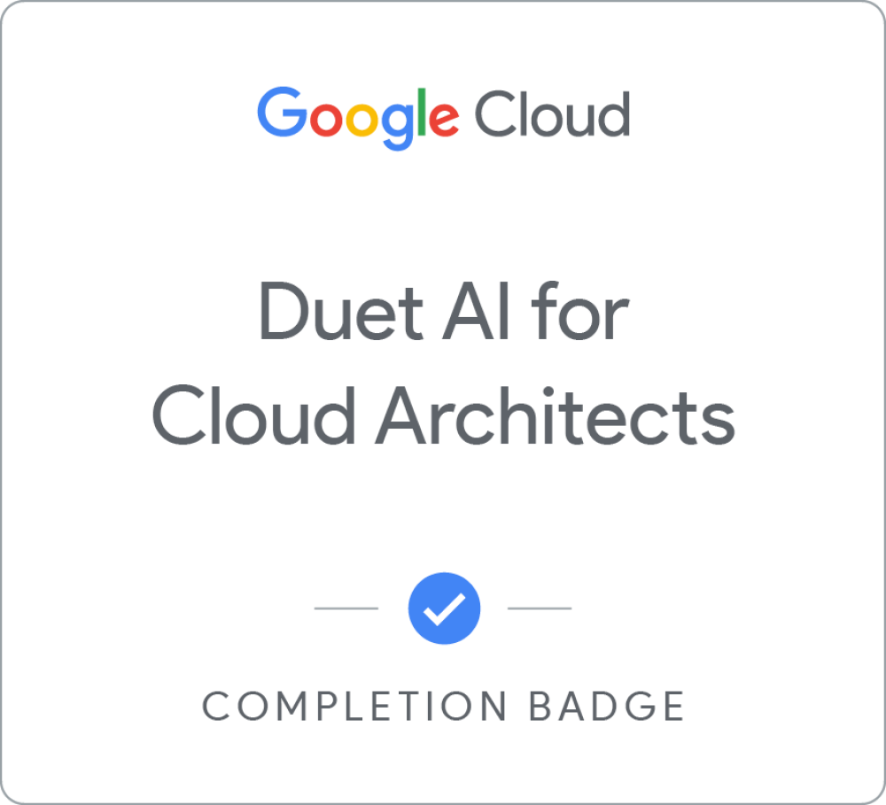 Badge für Gemini for Cloud Architects
