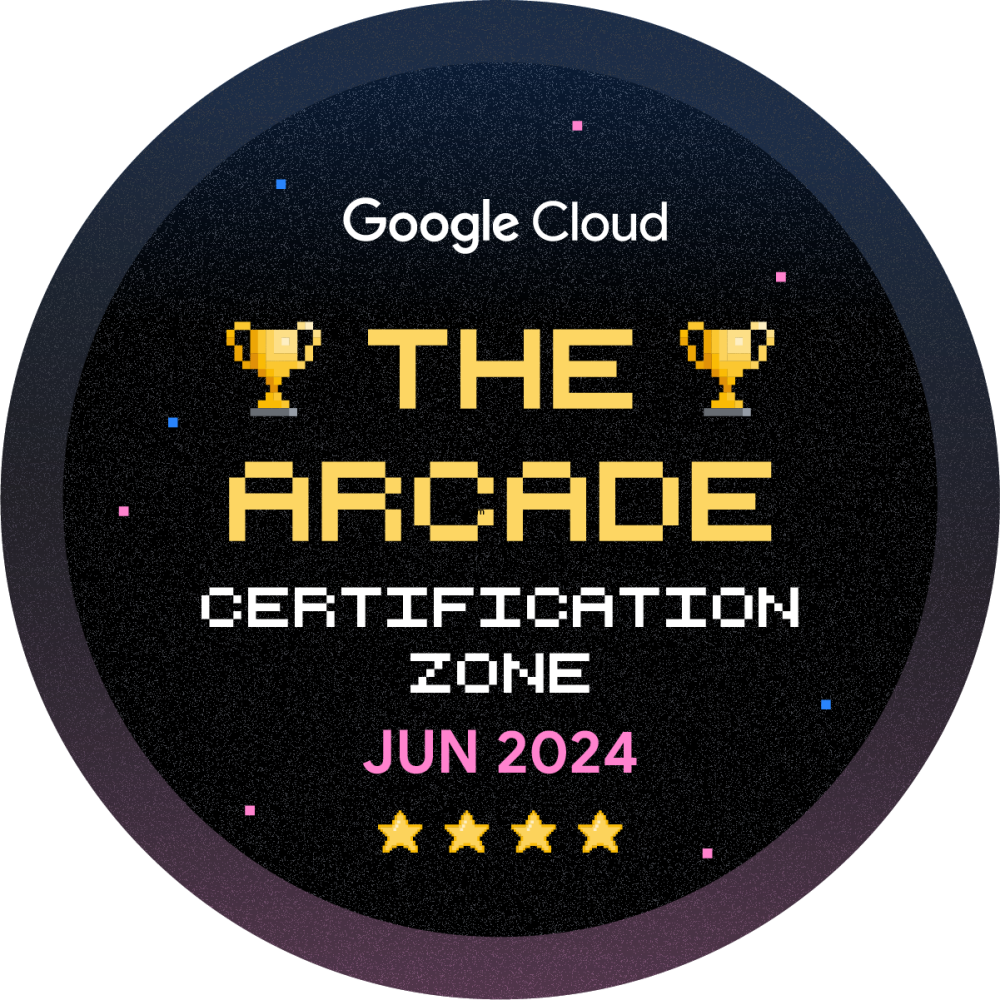 Badge per The Arcade Certification Zone June 2024