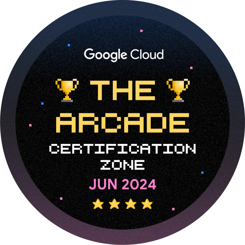 Badge untuk The Arcade Certification Zone June 2024