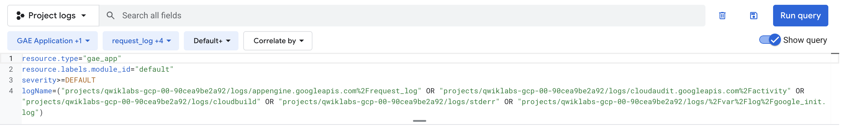  Query Editor