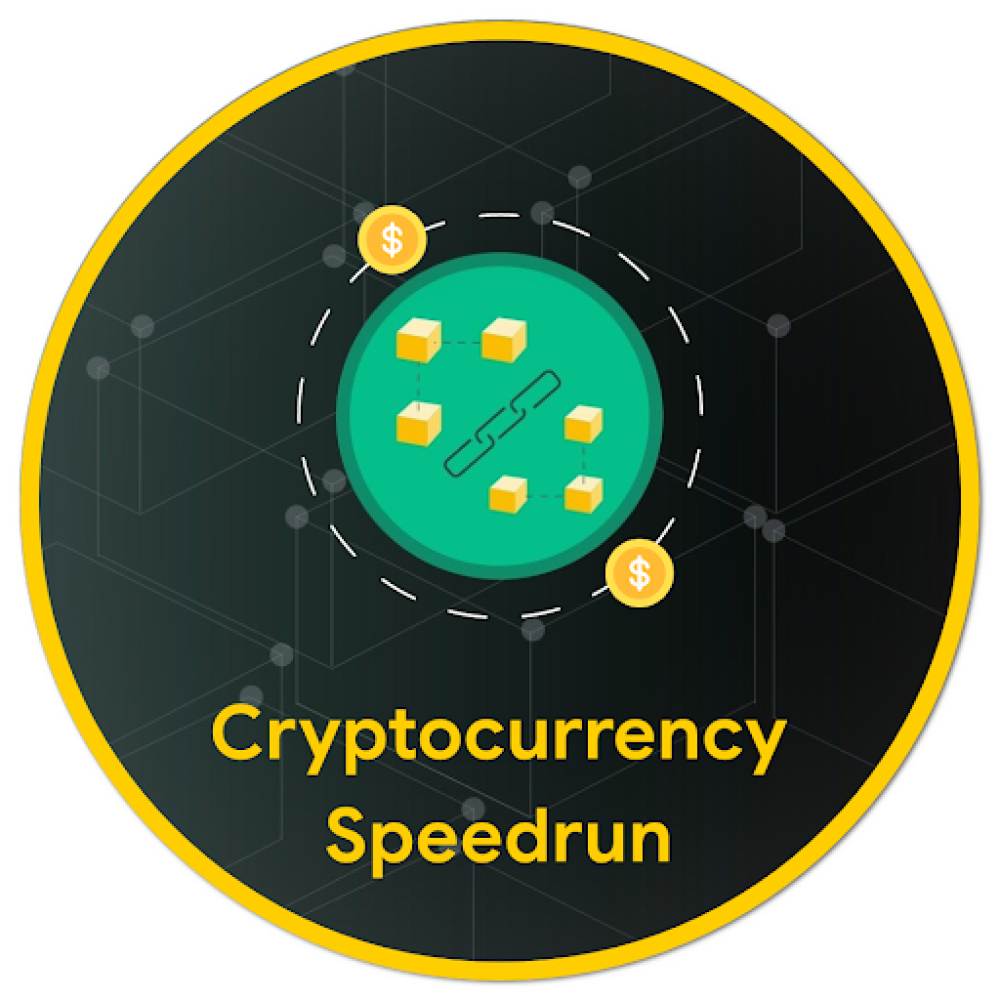 Badge for Cryptocurrency Speedrun