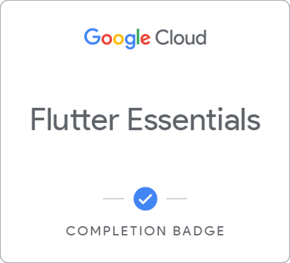 Insignia de Flutter Essentials