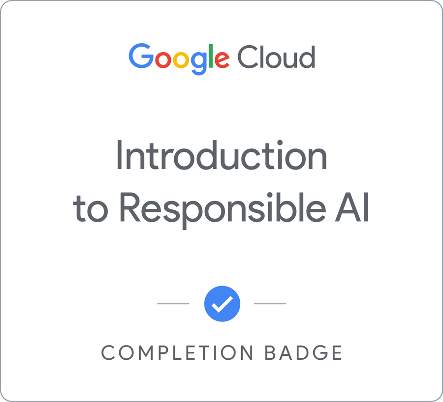 Badge untuk Introduction to Responsible AI - Bahasa Indonesia