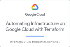 Automating Infrastructure on Google Cloud with Terraform のバッジ