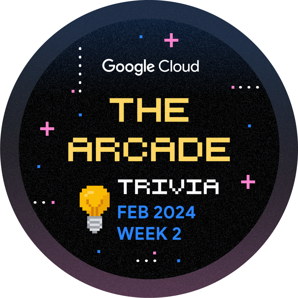 Selo para Arcade Trivia Fevereiro 2024 Semana 2