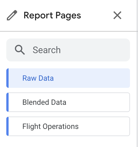 Looker Studio page properties