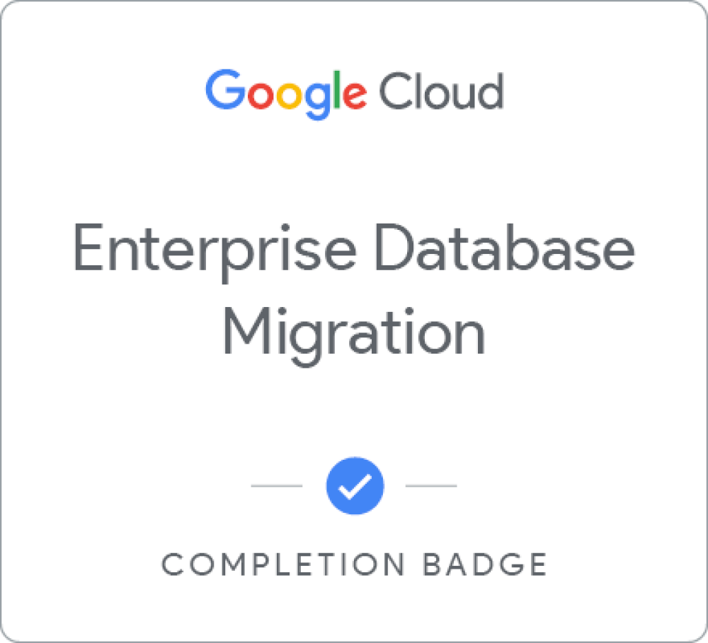 Badge for Enterprise Database Migration