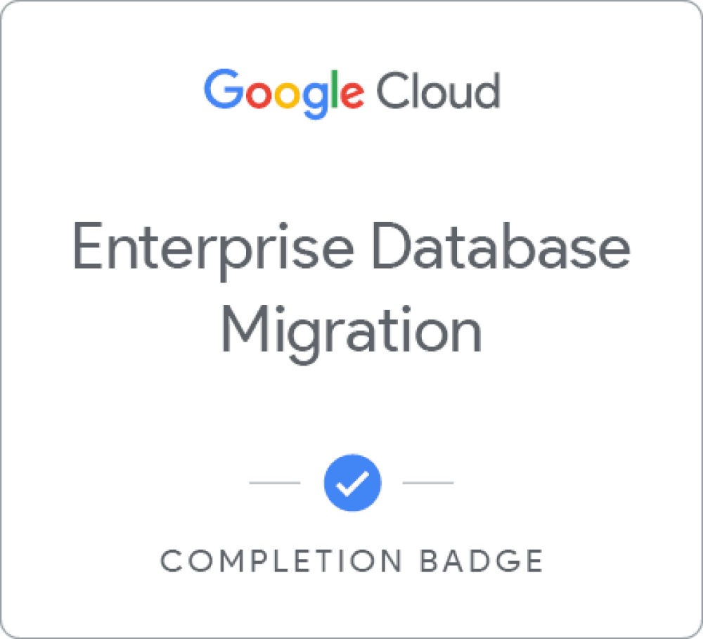 Badge für Enterprise Database Migration