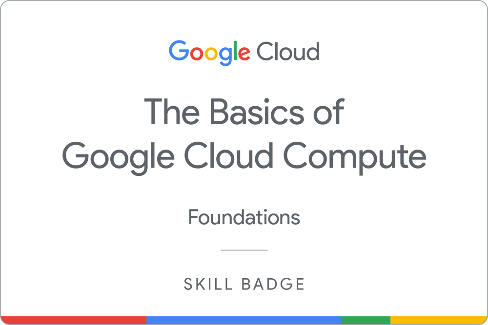 Badge untuk The Basics of Google Cloud Compute