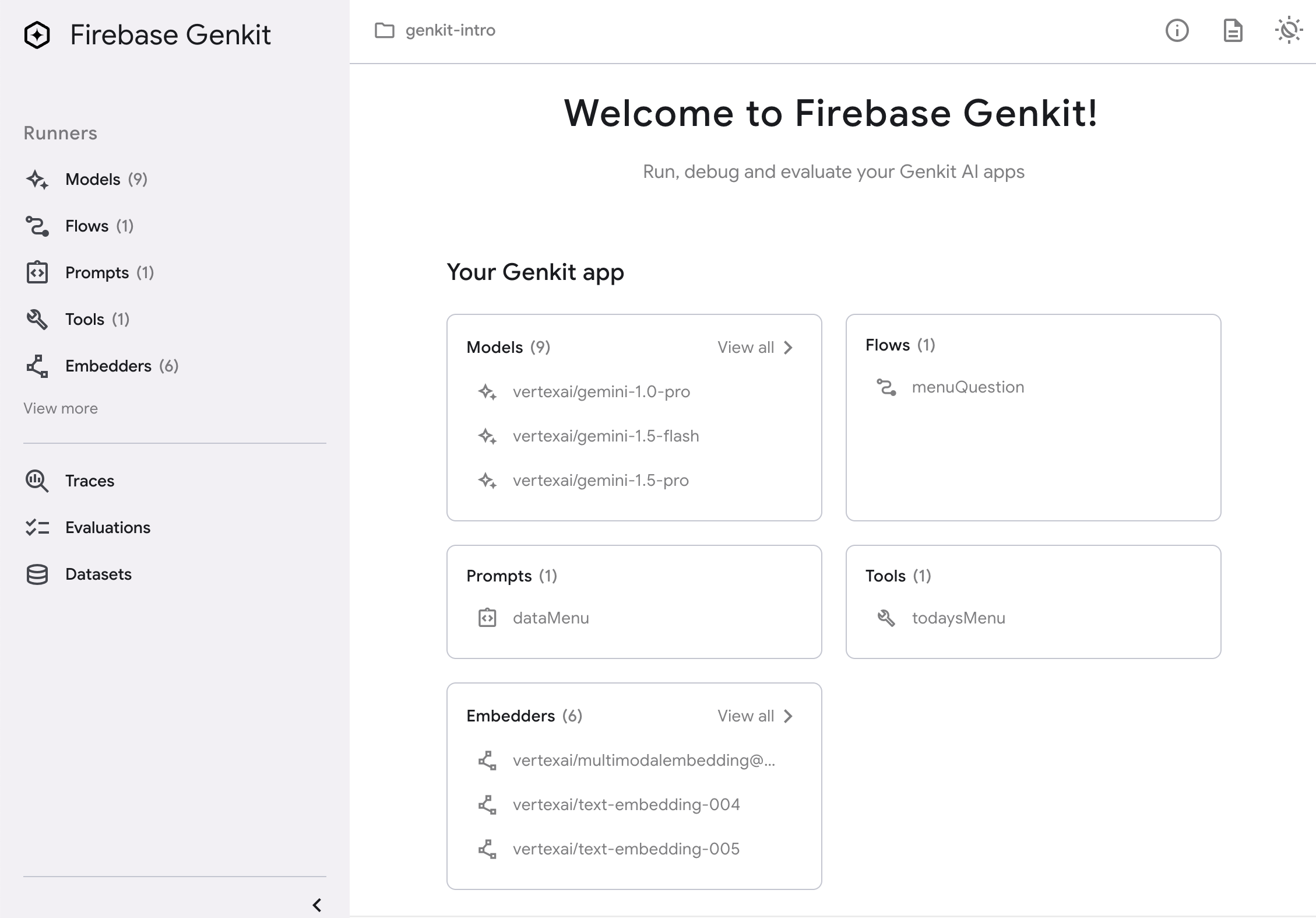 Firebase Genkit UI