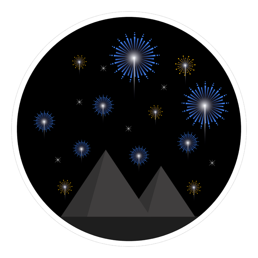 Badge für New Year, New Skills: Blue Challenge (A)