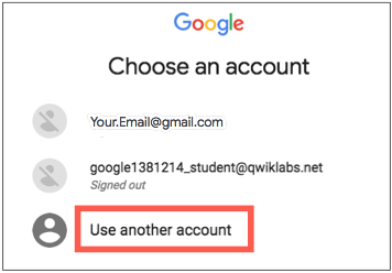 Choose an account