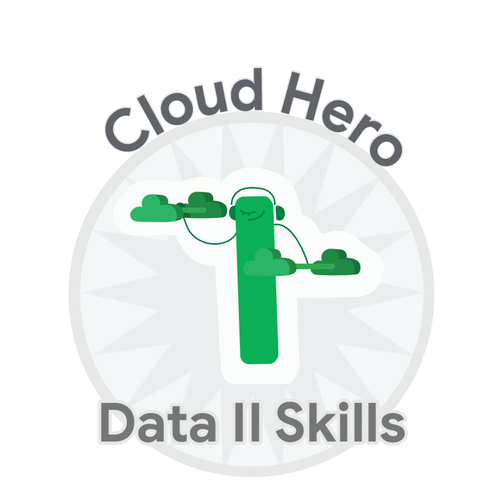 Odznaka dla Cloud Hero Data II Skills