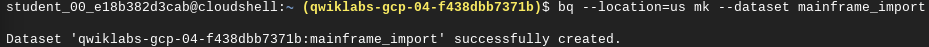 Create a BigQuery dataset