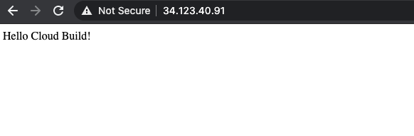 Application 2 Hello Cloud Build!