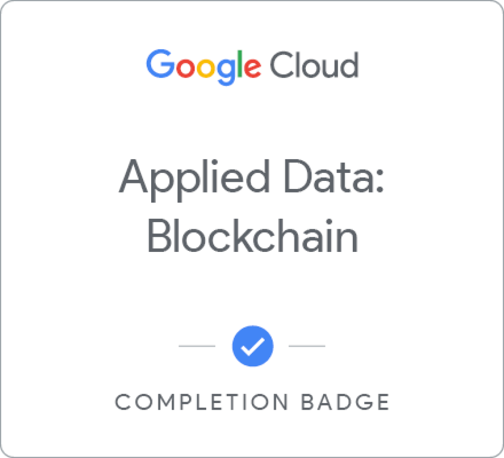 Badge per Applied Data: Blockchain