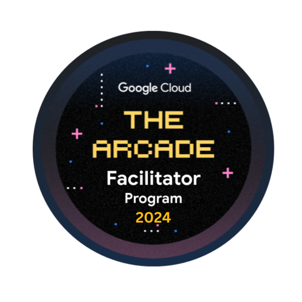 Badge for Google Cloud Arcade Facilitator Program 2024