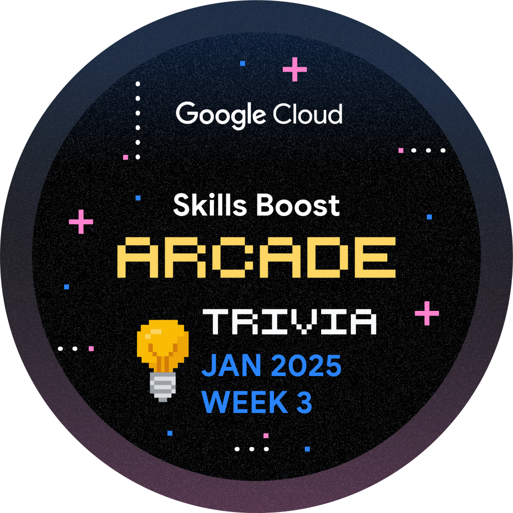 Badge for The Arcade Trivia January 2025 Week 3