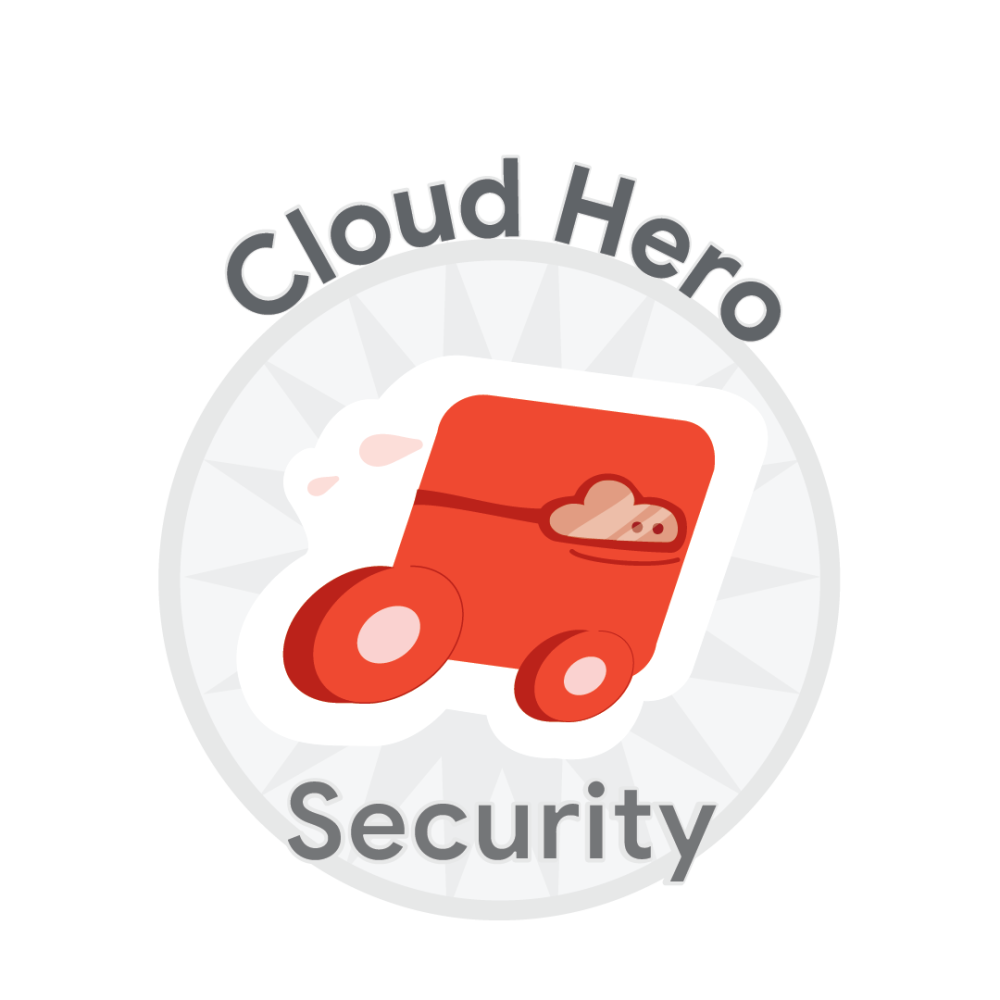Cloud Hero: Security のバッジ
