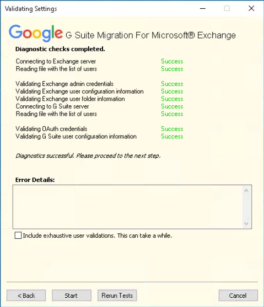 Diagnostics Results from GSMME