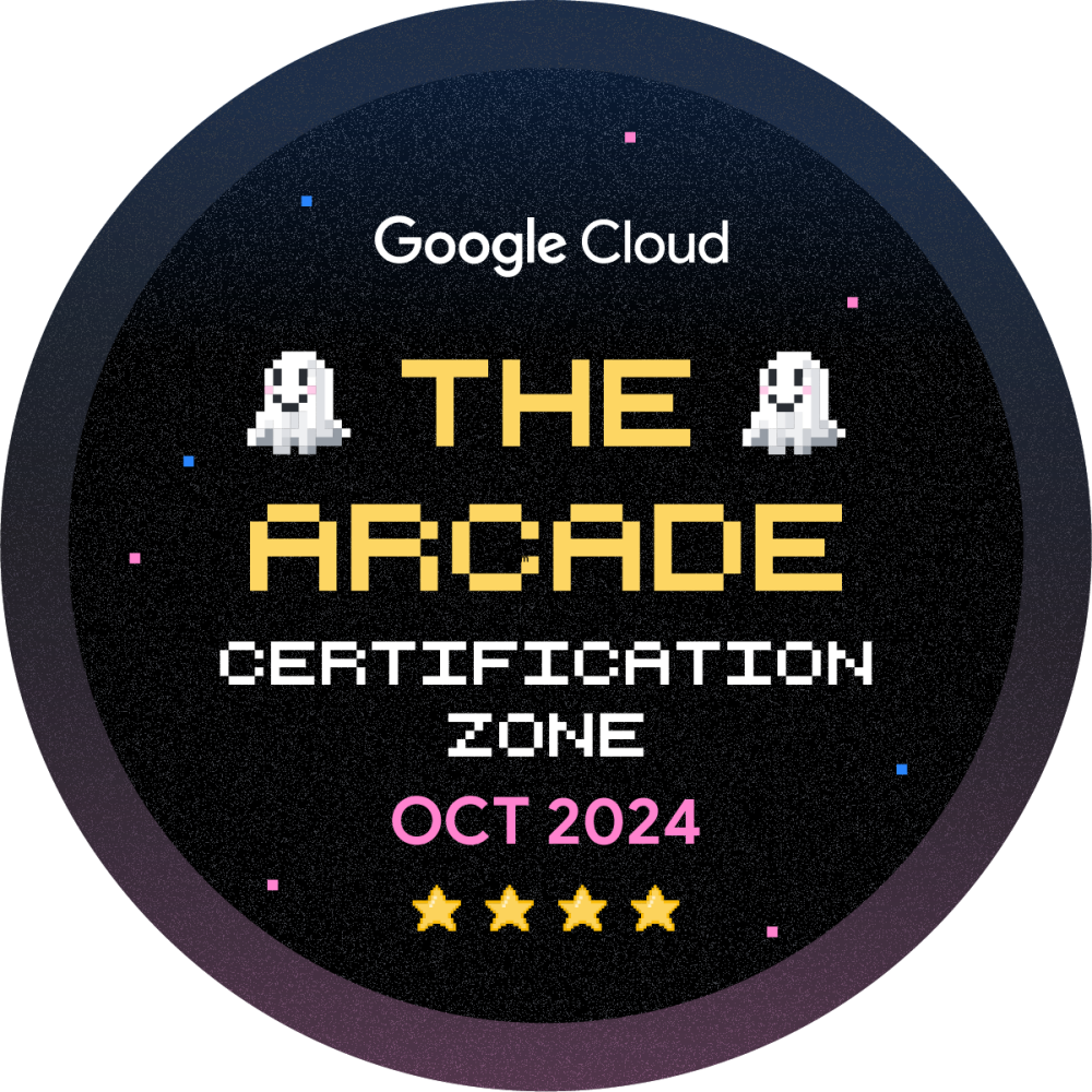 Badge for The Arcade Certification Zone October 2024