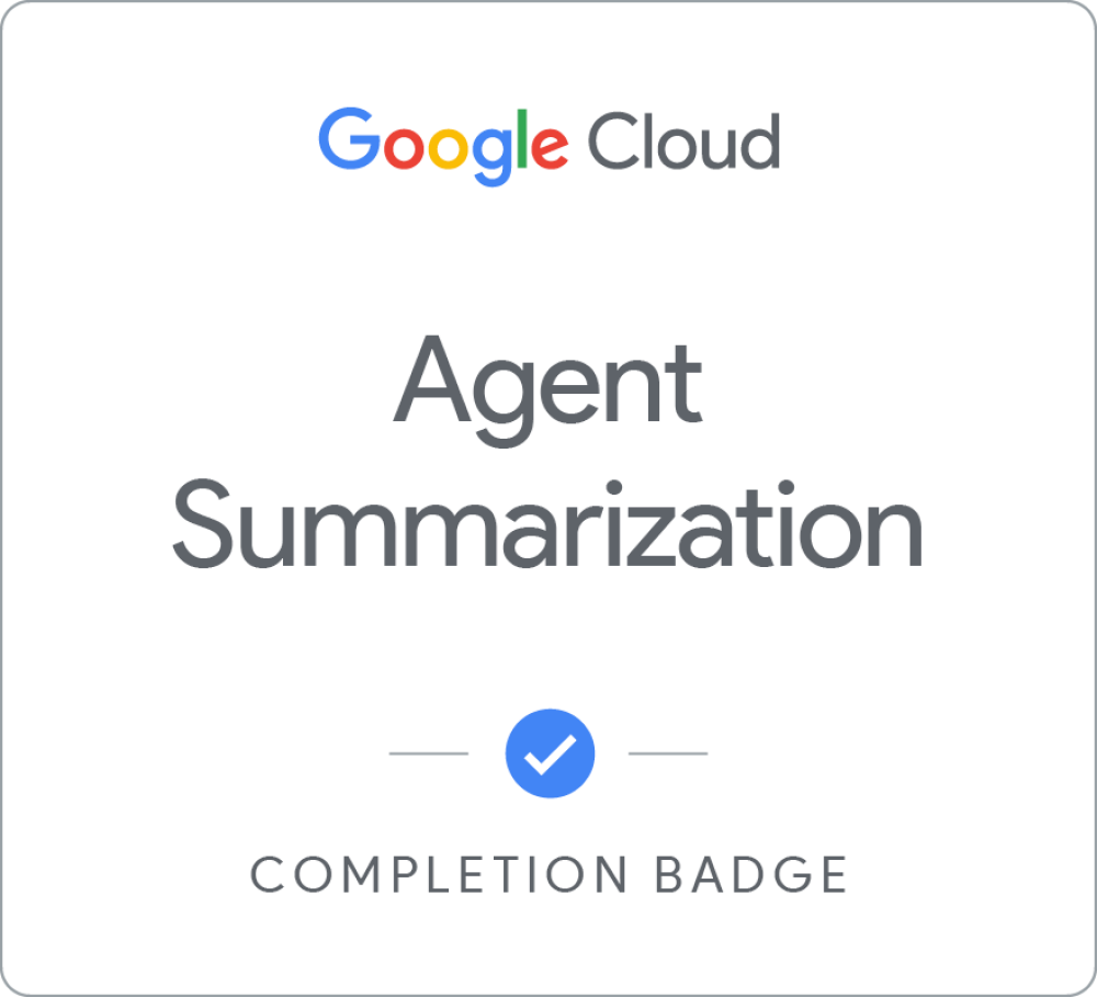 Badge for Agent Summarization (Custom)