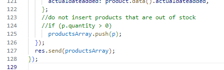 Commented Code