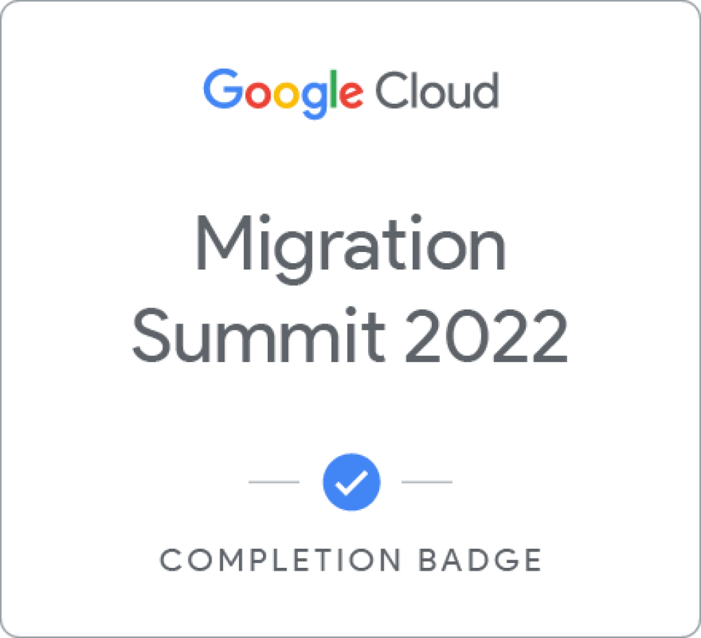 Selo para Migration Summit 2022