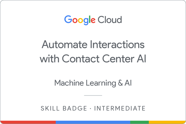 Badge for Automate Interactions with Contact Center AI
