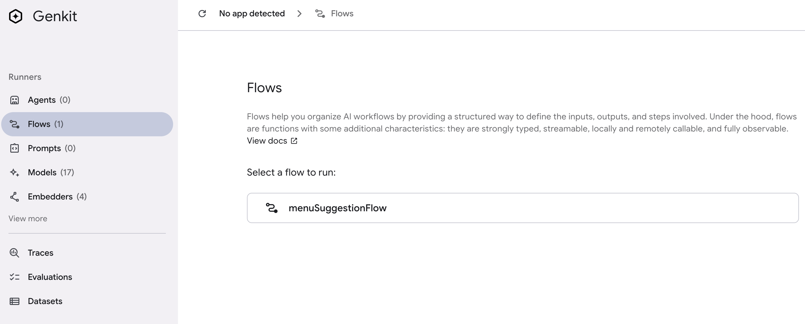 Genkit UI