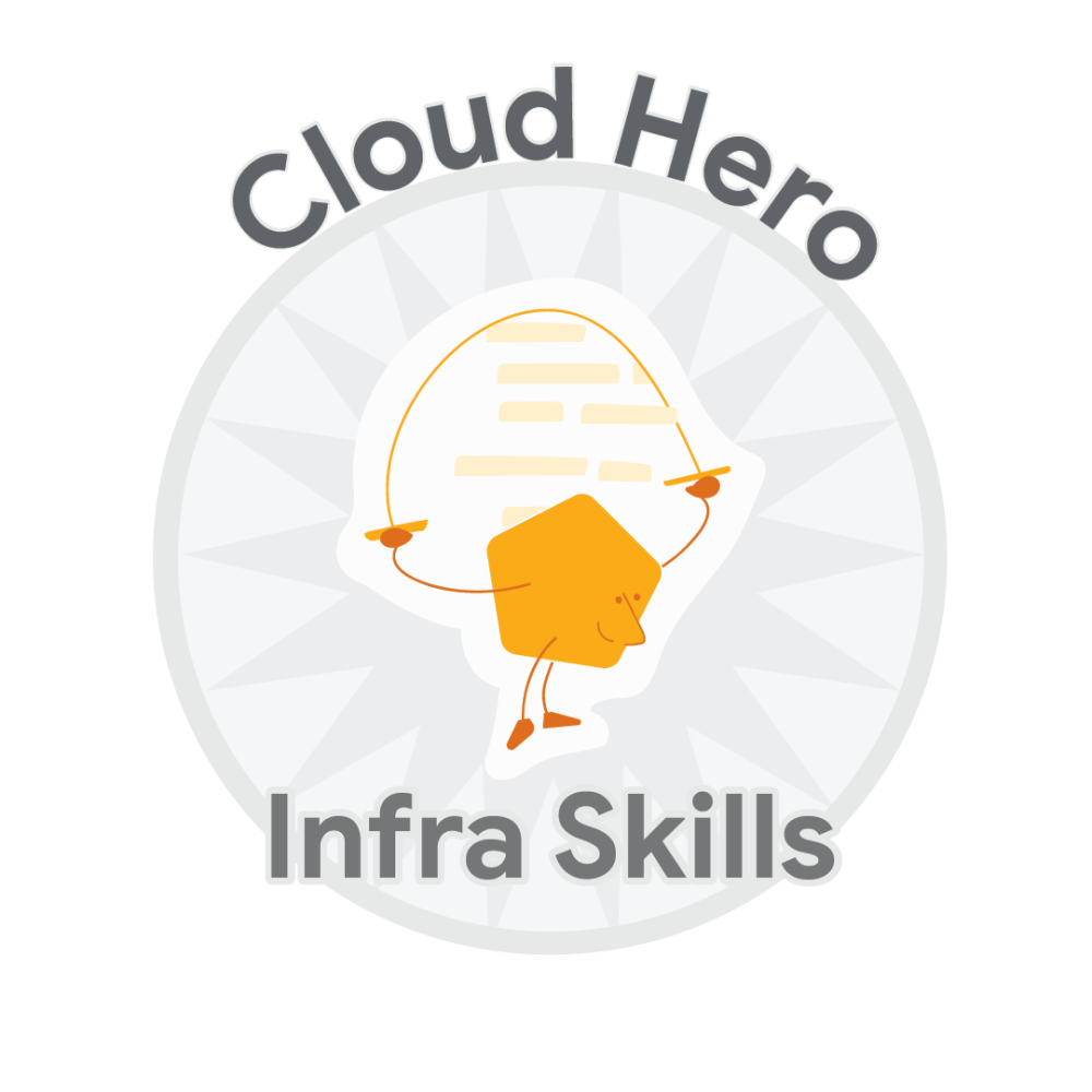 Odznaka dla Cloud Hero Infra Skills