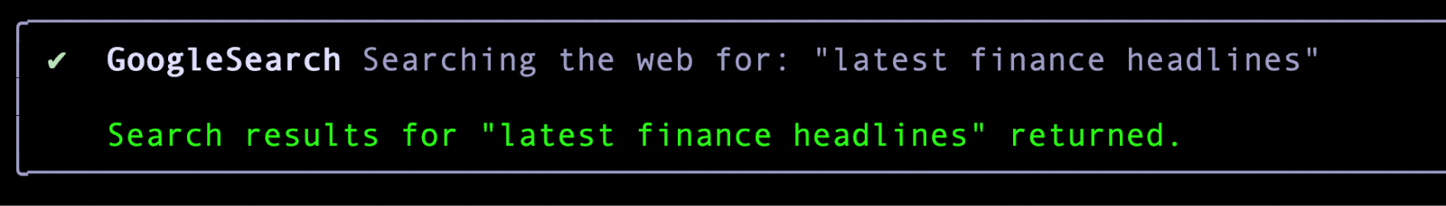 Search results for GoogleSearch tool