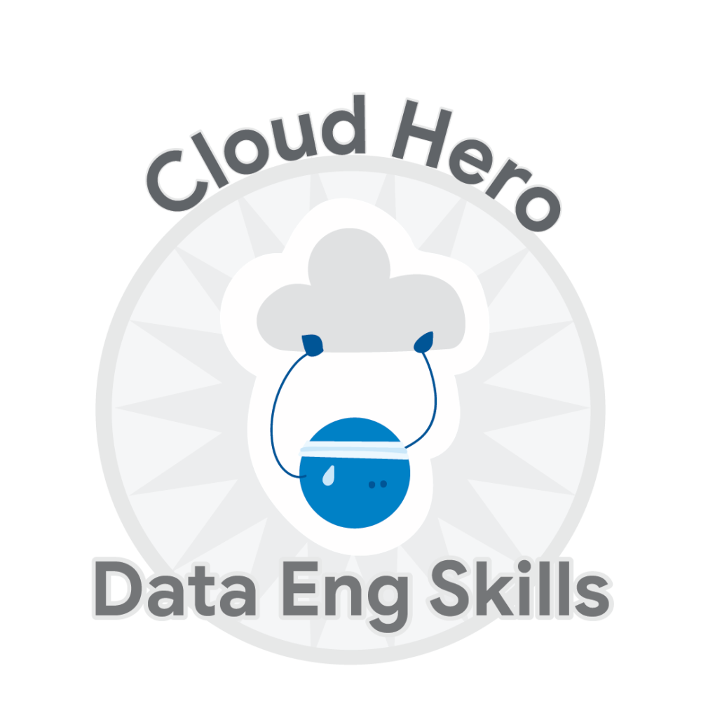 Badge for Cloud Hero Data Eng Skills