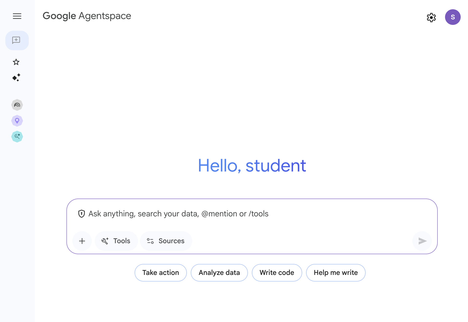 Agentspace UI
