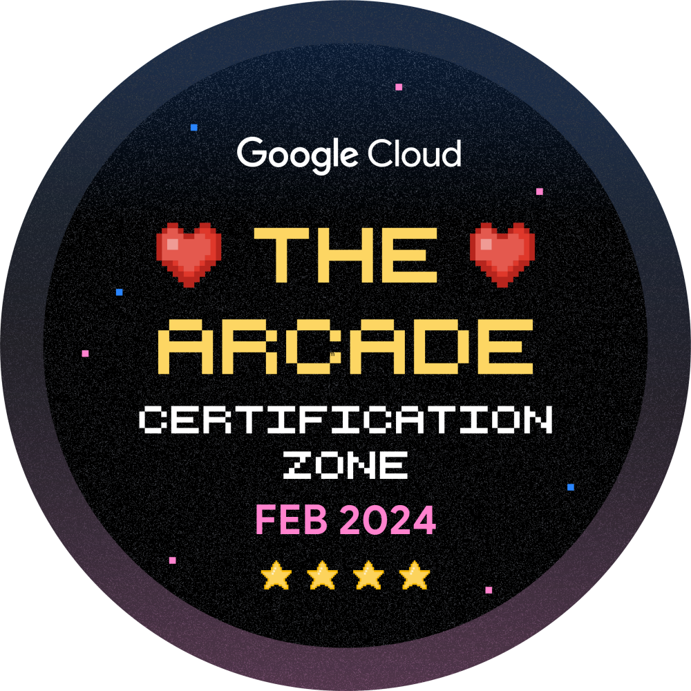 Badge pour The Arcade Certification Zone