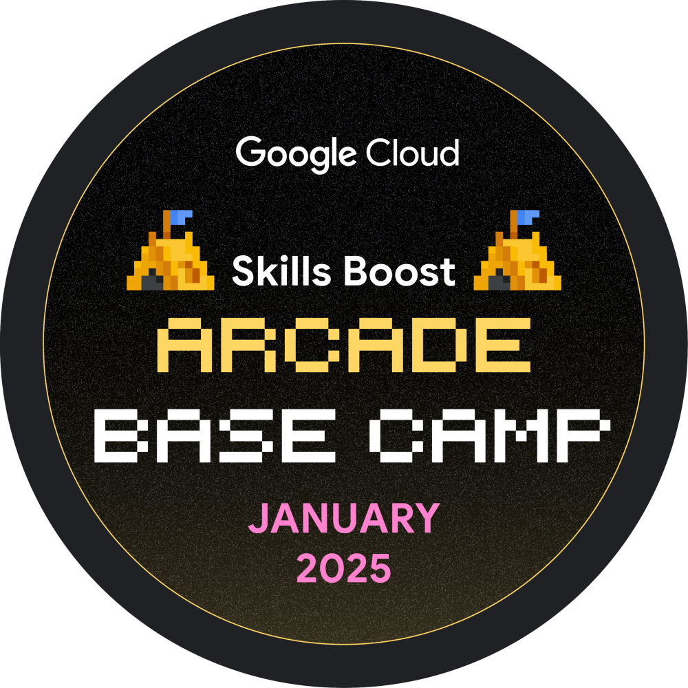 Badge for The Arcade Base Camp January 2025