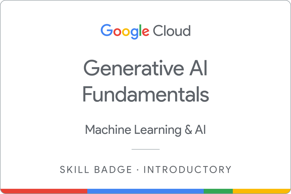 Badge pour Generative AI Fundamentals - Français