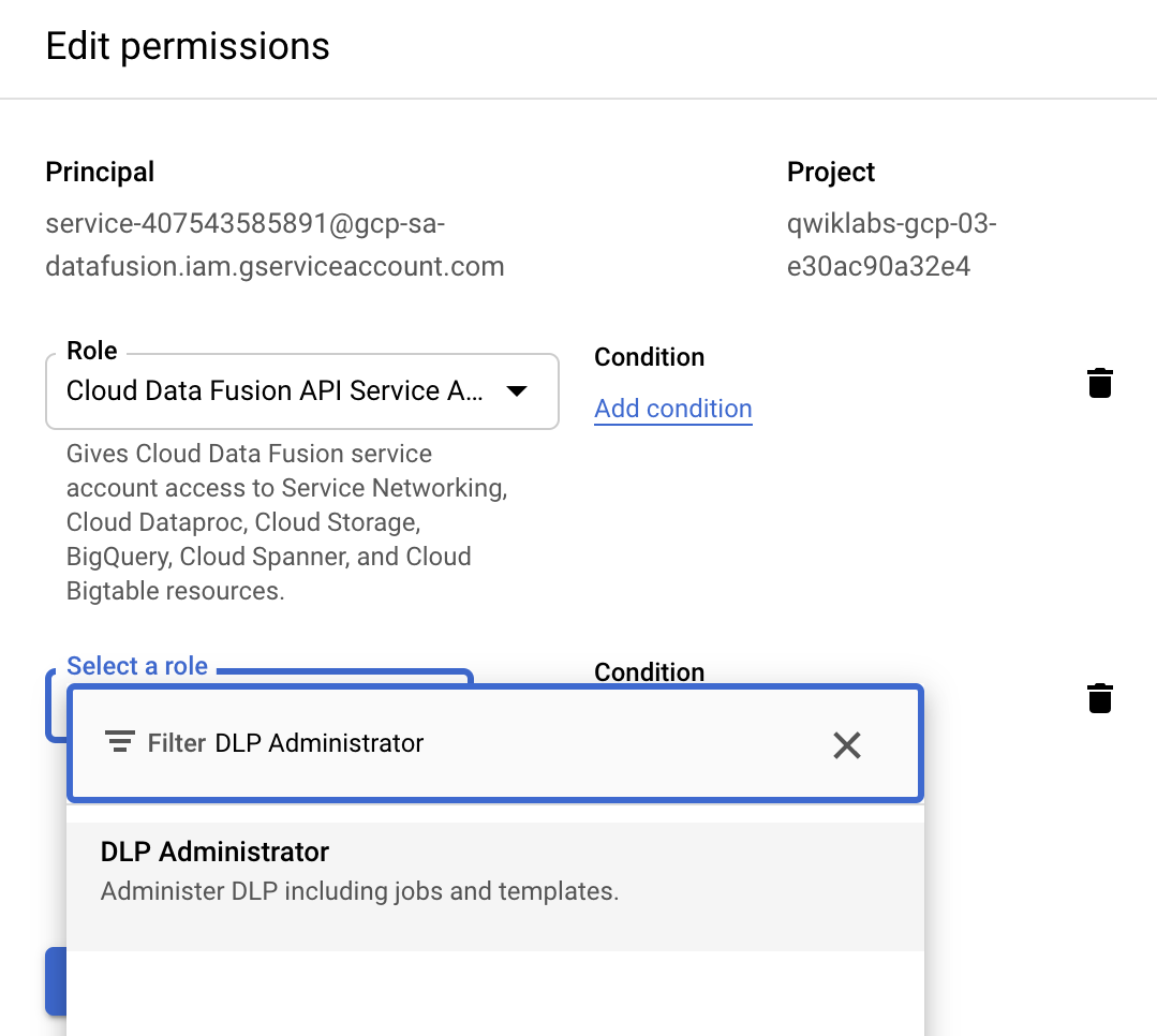 Add DLP administrator role