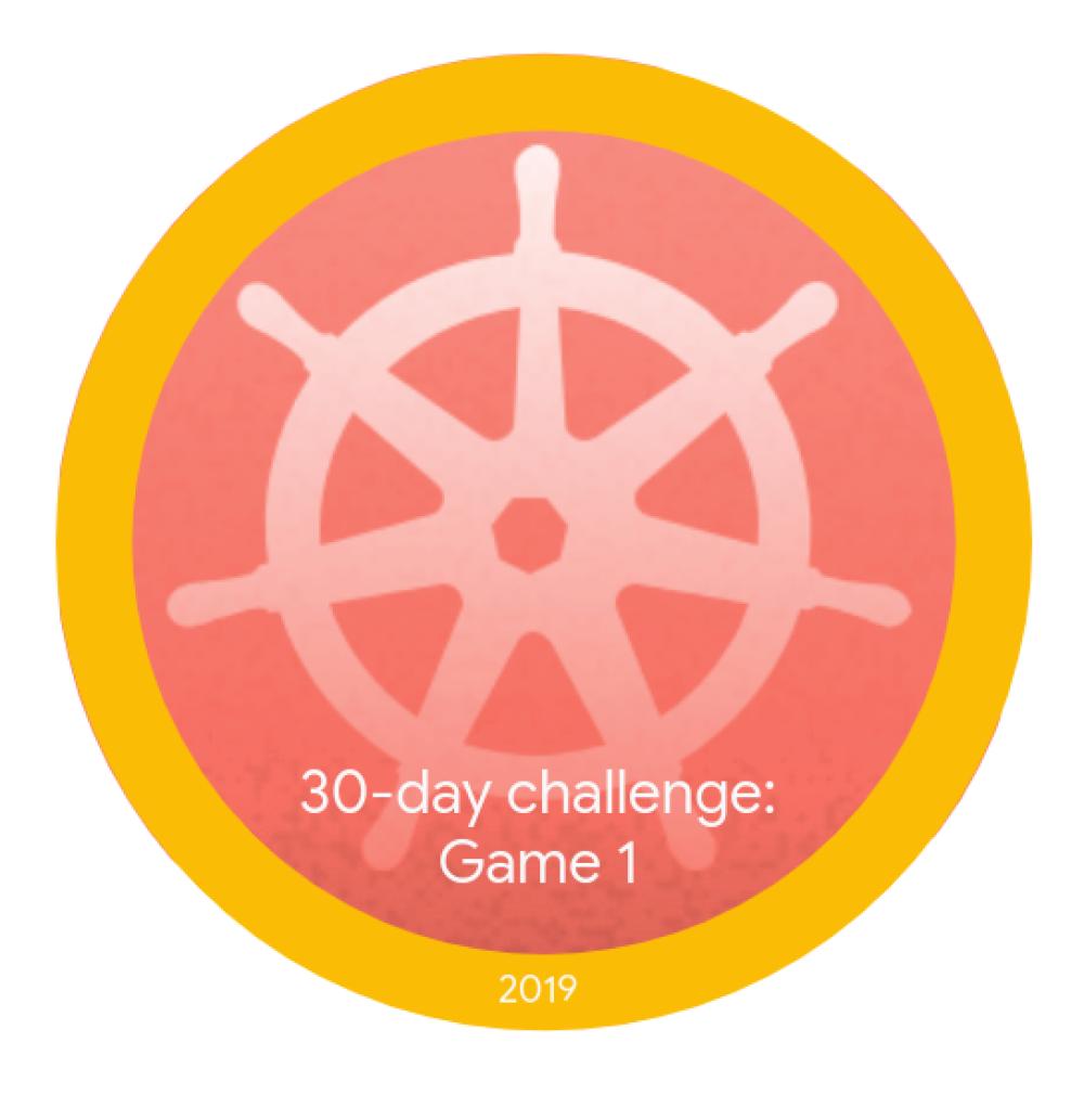 Badge für Kubernetes Challenge Speedrun: Game 1