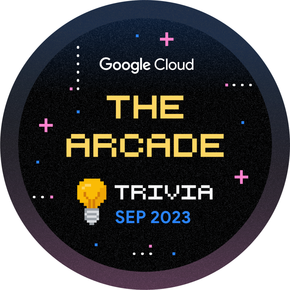 Badge untuk Qwiklabs Trivia September 2023