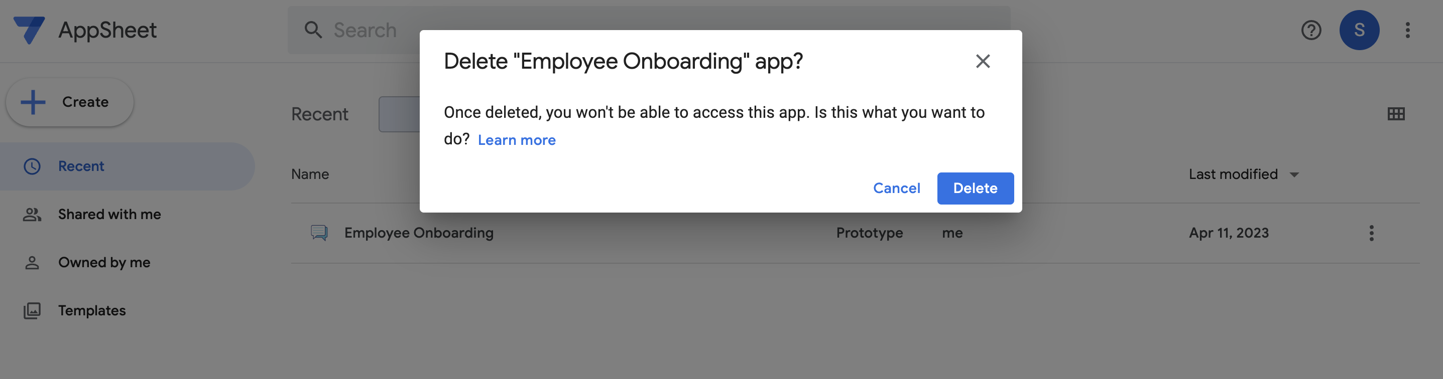 Delete Employee Onboarding