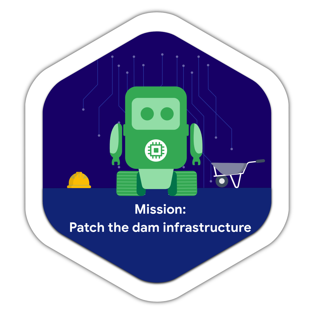 Odznaka dla Mission: Patch the dam infrastructure