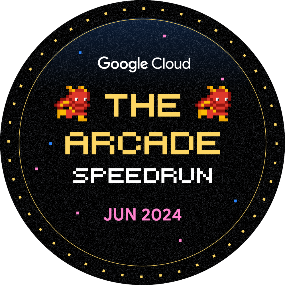 Badge for The Arcade June Speedrun