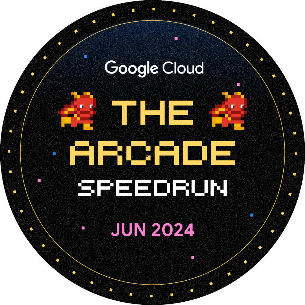 Badge per The Arcade June Speedrun