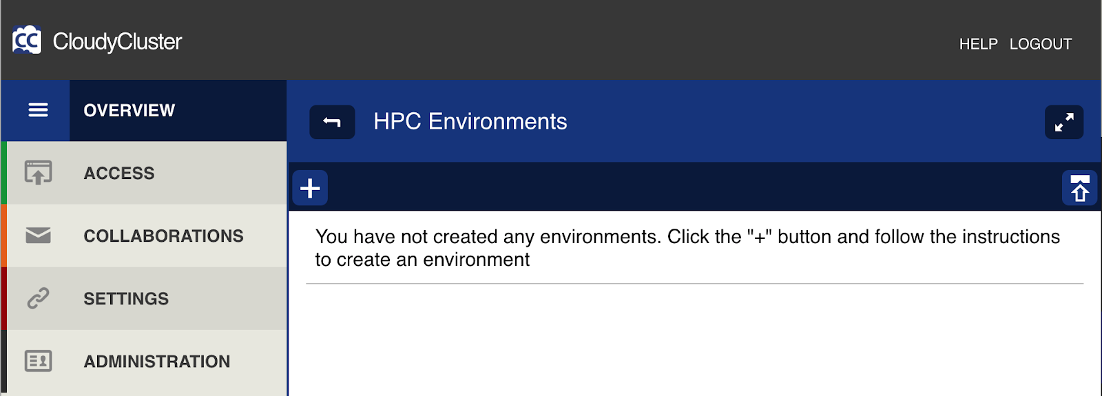 HPC Environments page