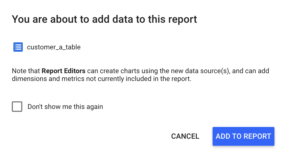 add data to report