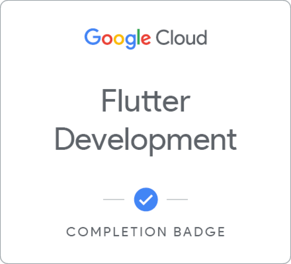 Insignia de Flutter Development